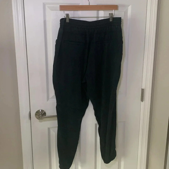 Banana Republic black elastic waist casual joggers 100% Lyocell size large - Picture 3 of 7